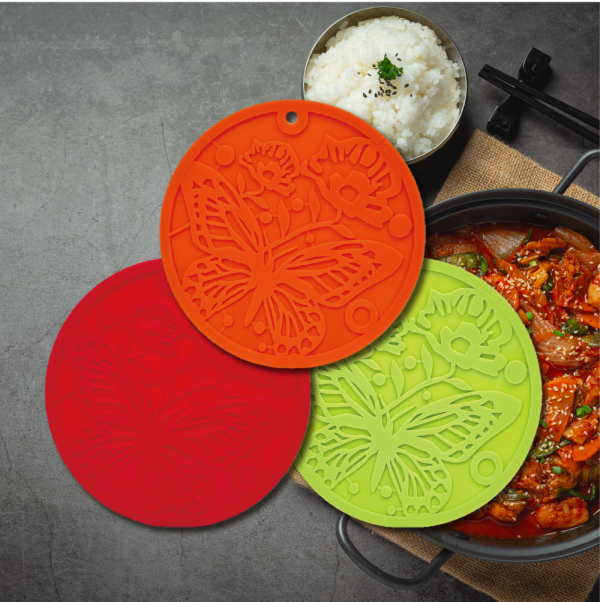 실리콘 냄비 받침 - 대 - 나비